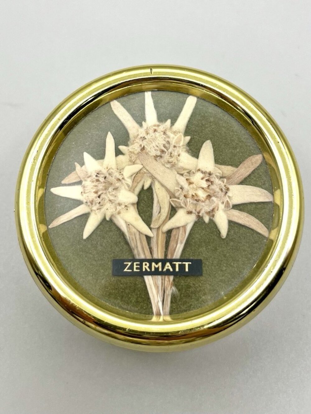 VTG 70s Alberto SA Zermatt Swiss Edelweiss Music Box Happy Wanderer Retro MCM